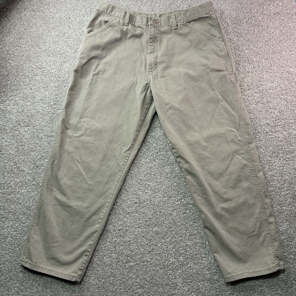 Vintage WRG Wrangler Jeans Carpenter Pants Mens Khaki 36x30 ‎ Made In USA - Picture 8 of 14